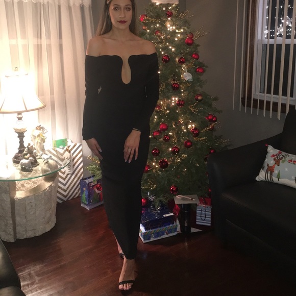 Long black bodycon size US 6